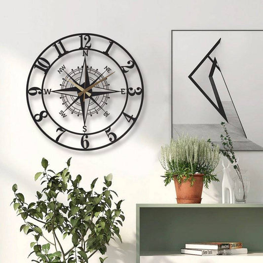 Creative Compass Wall Clock