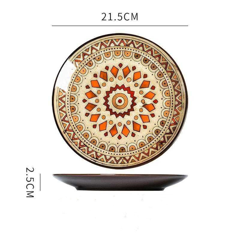 Hand-Painted Ceramic Plate