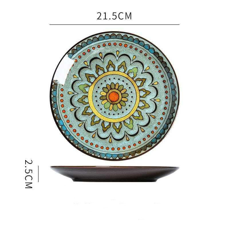 Hand-Painted Ceramic Plate