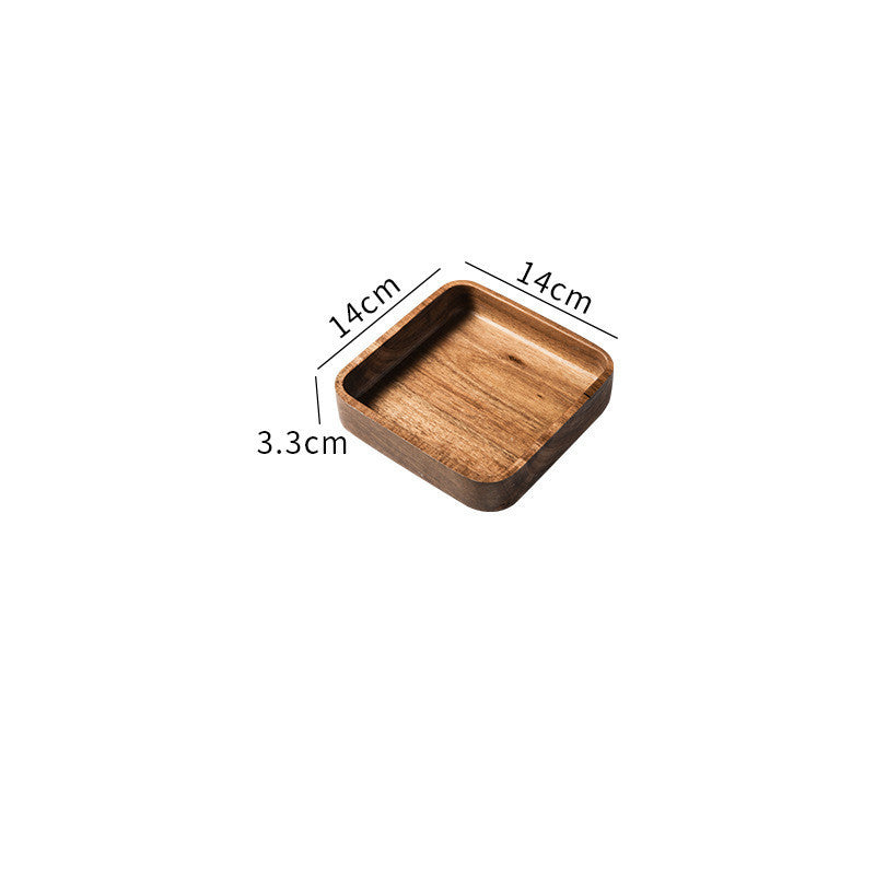 Wooden Western Food Plate