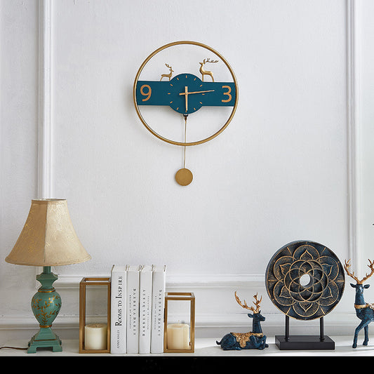 Creative Brass Wall Clock