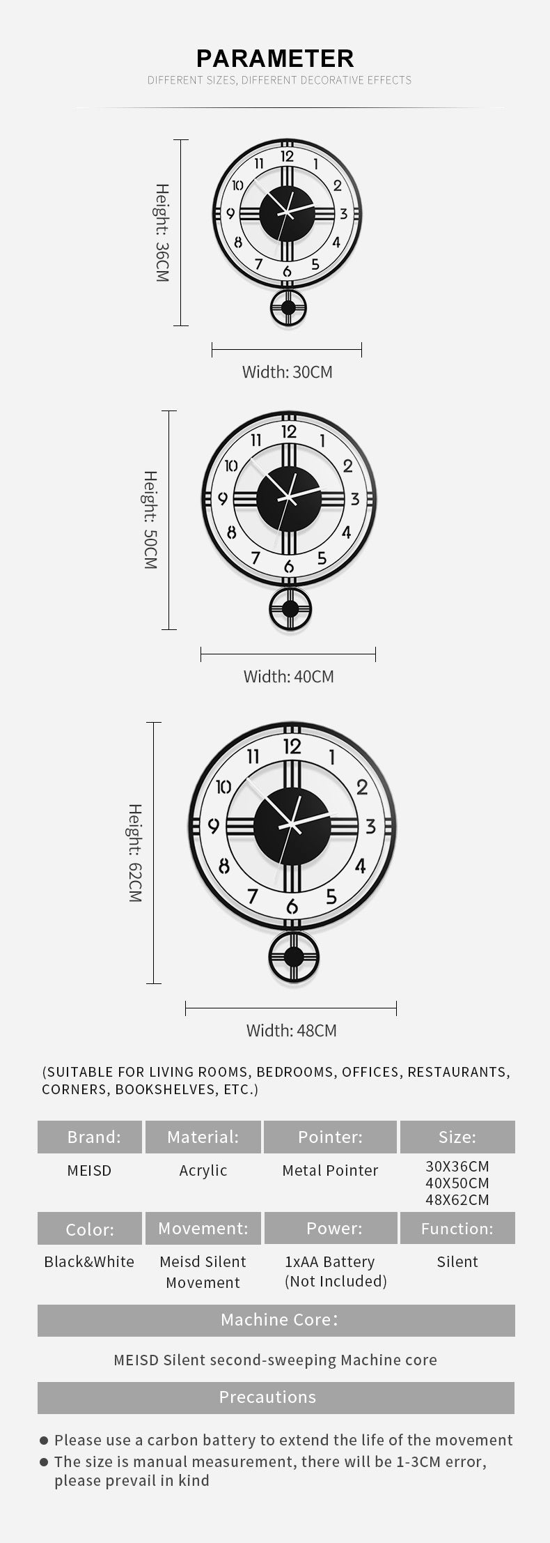 Creative Silent Wall Clock