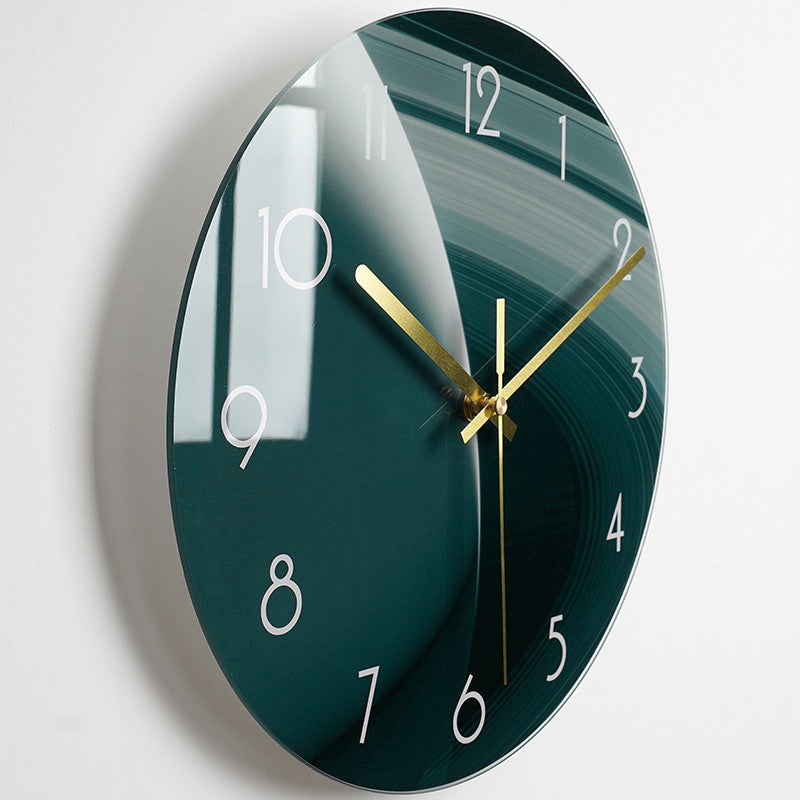 Luxury Silent Glass Wall Clock