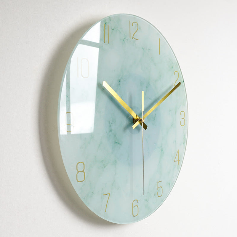 Luxury Silent Glass Wall Clock