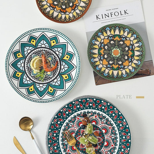 Bohemian Hand-Painted Plate