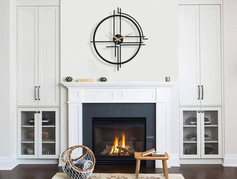 Oversized Geometric Wall Clock