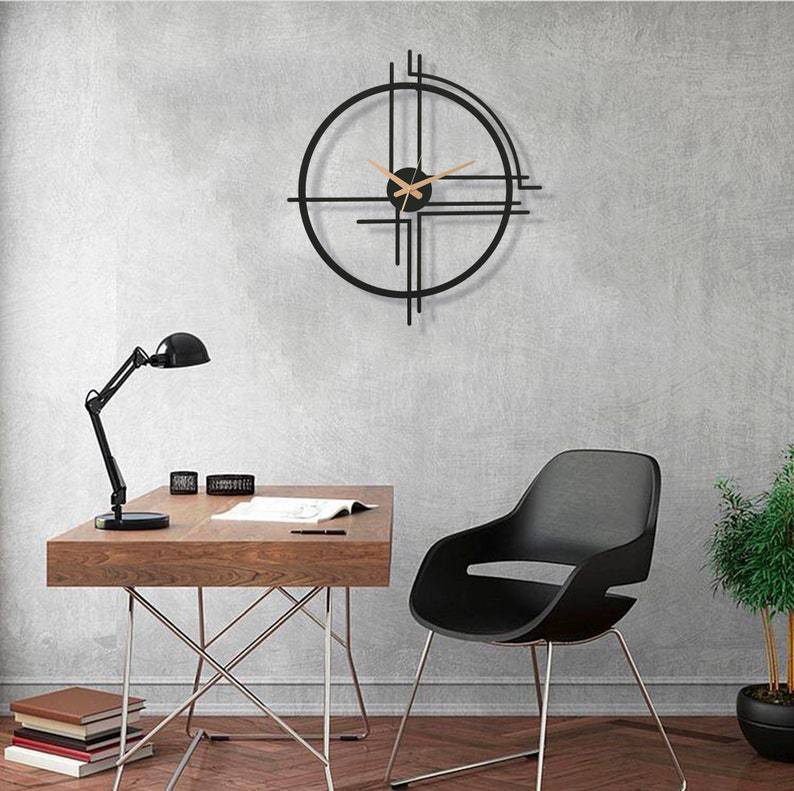 Oversized Geometric Wall Clock