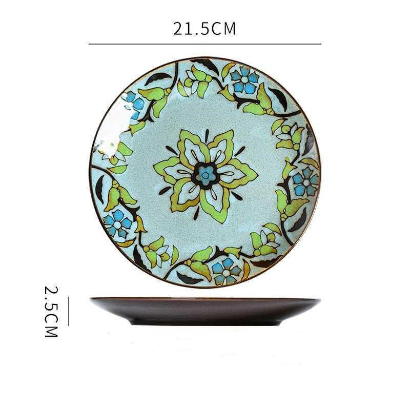 Hand-Painted Ceramic Plate