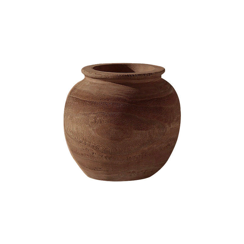 Retro Wooden Vase