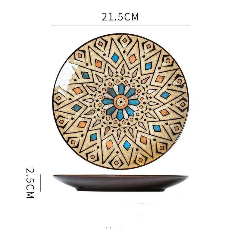 Hand-Painted Ceramic Plate