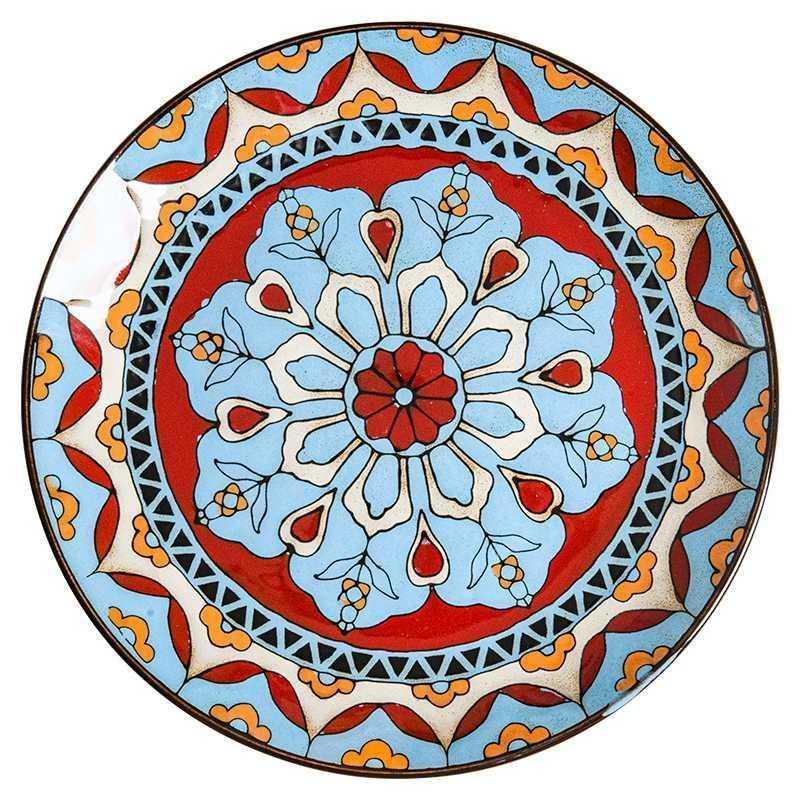 Hand-Painted Ceramic Plate