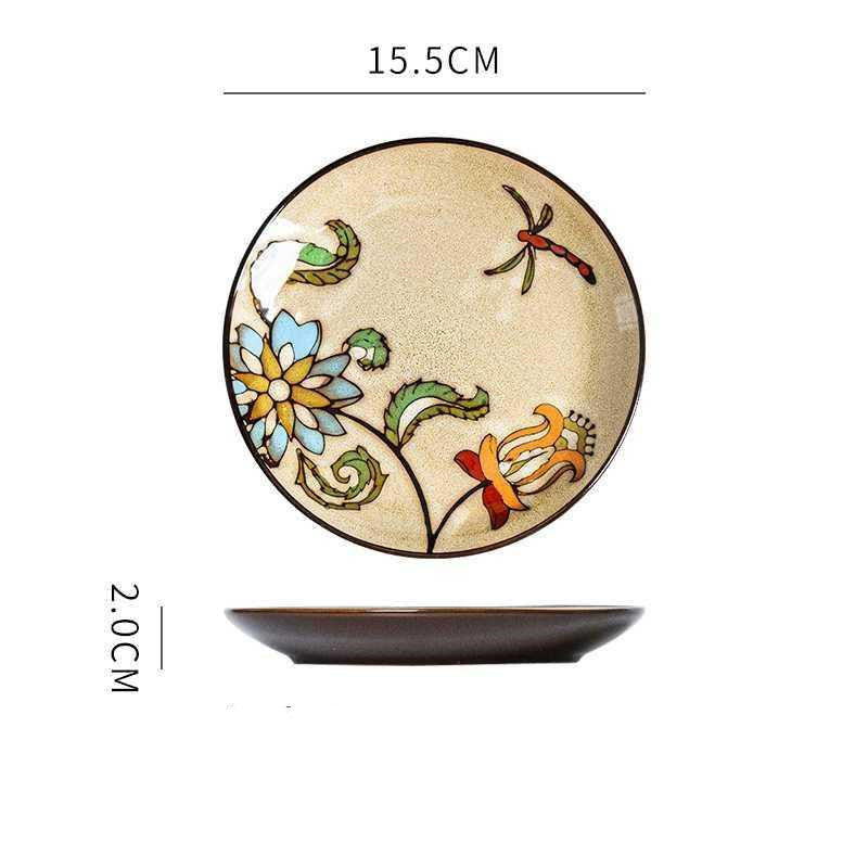 Hand-Painted Ceramic Plate