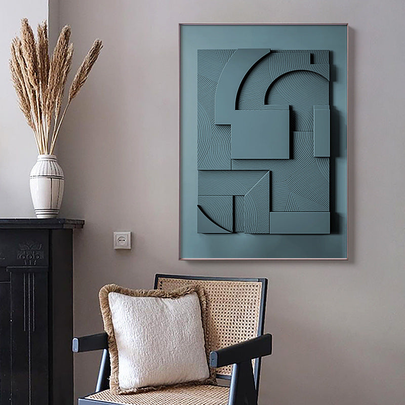 3D Abstract Geometric Hanging Painting