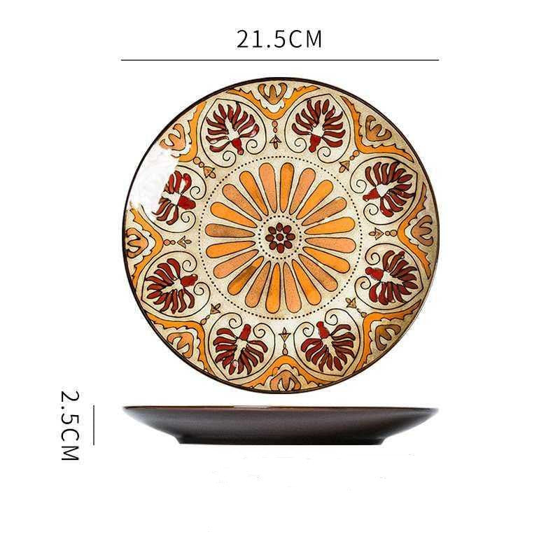 Hand-Painted Ceramic Plate