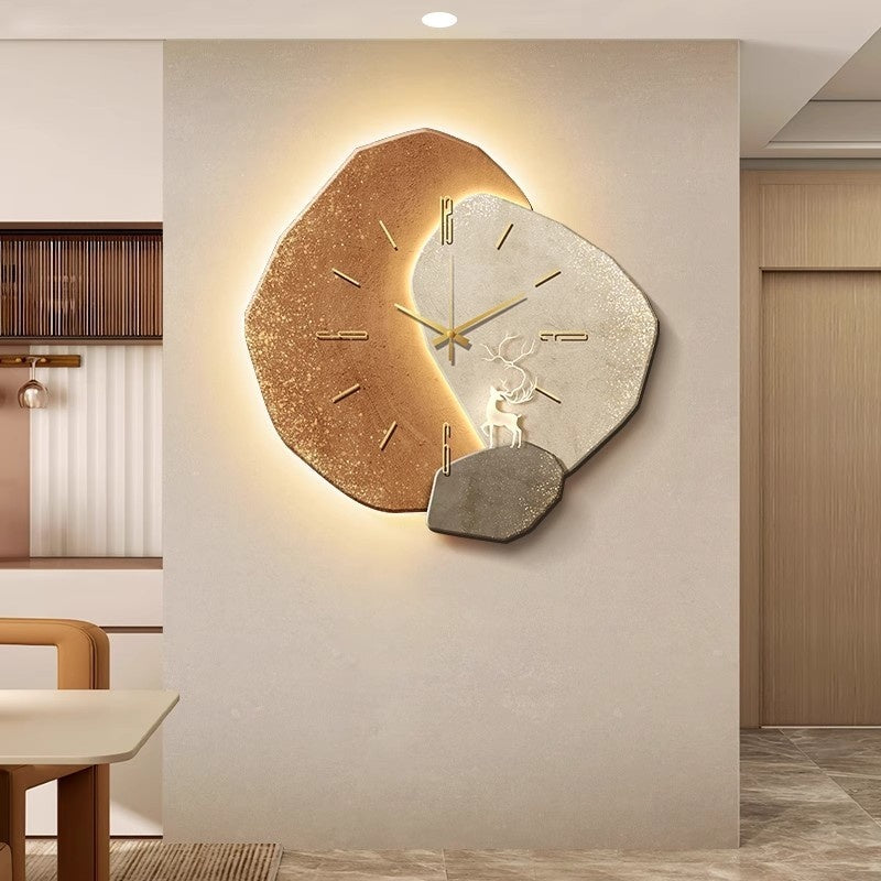 Lucky Stone Wall Clock