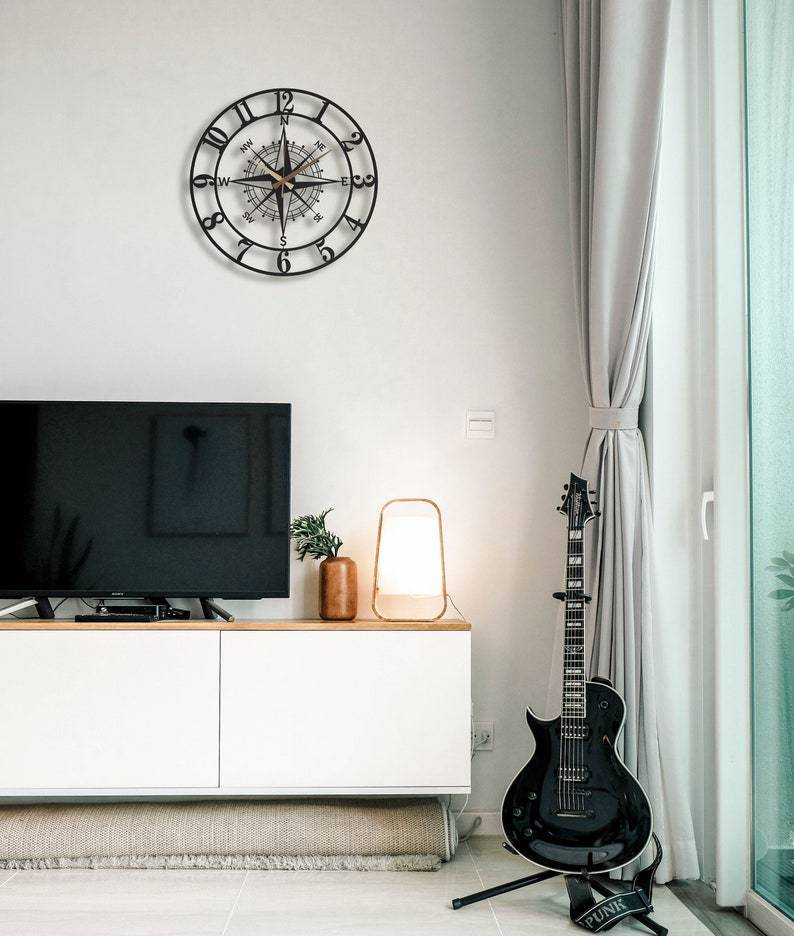 Creative Compass Wall Clock