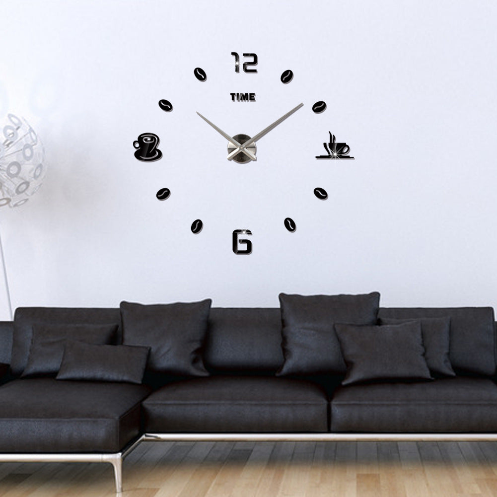 Oversized Mirror Wall Clock