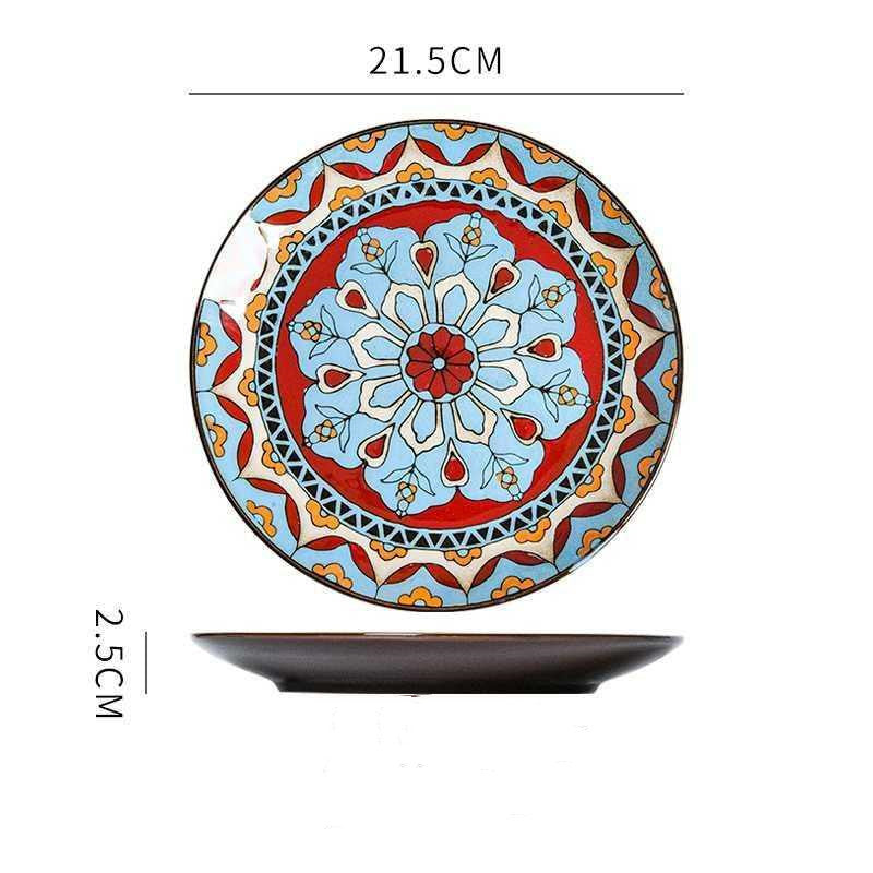 Hand-Painted Ceramic Plate