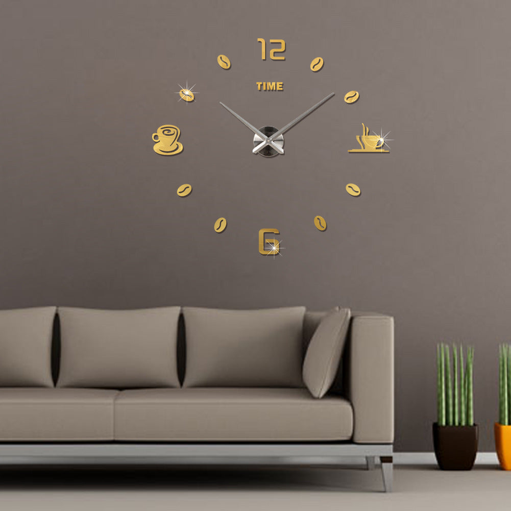 Oversized Mirror Wall Clock