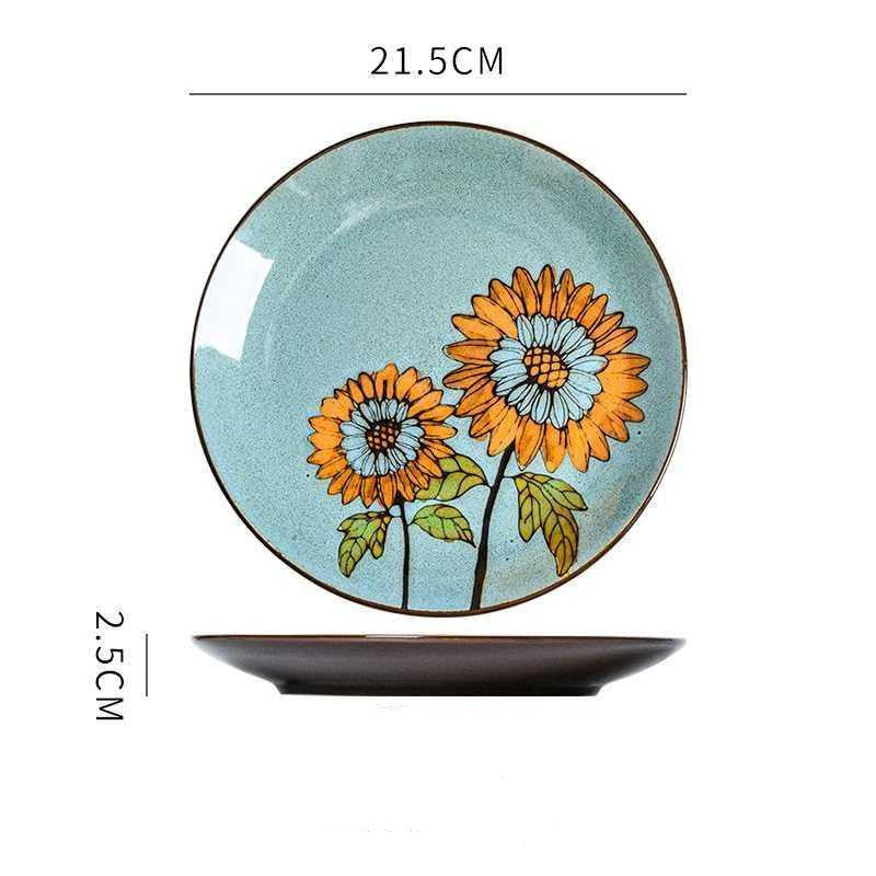 Hand-Painted Ceramic Plate