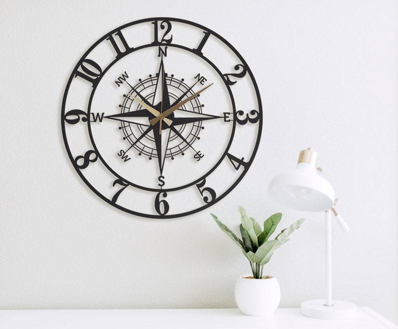 Creative Compass Wall Clock