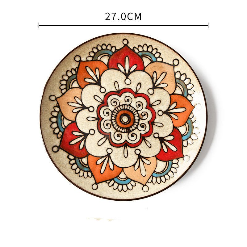 Hand-Painted Ceramic Plate