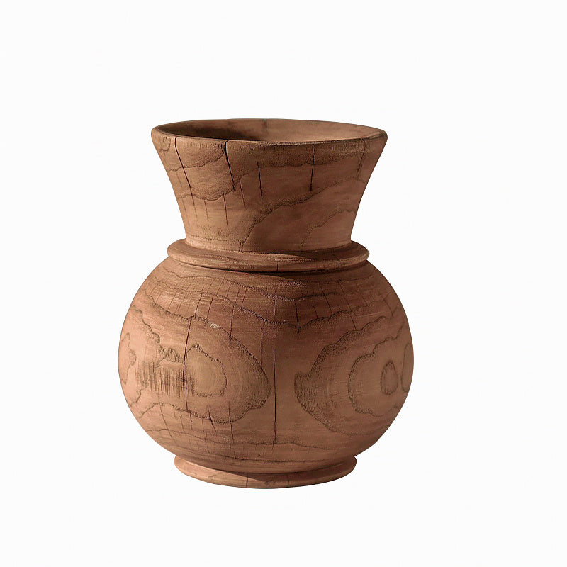 Retro Wooden Vase