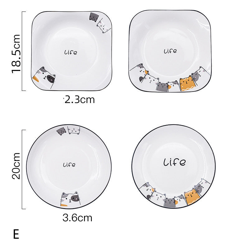 Cat Ceramic Plate