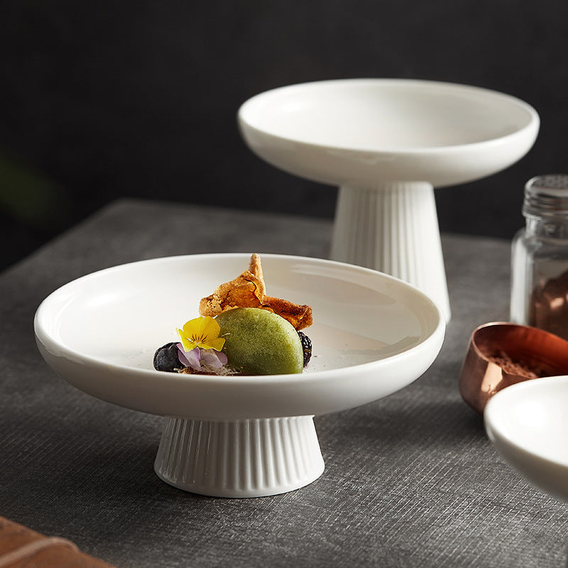 Ceramic Goblet Dessert Plate