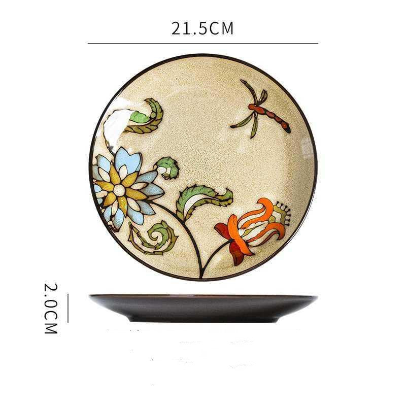 Hand-Painted Ceramic Plate