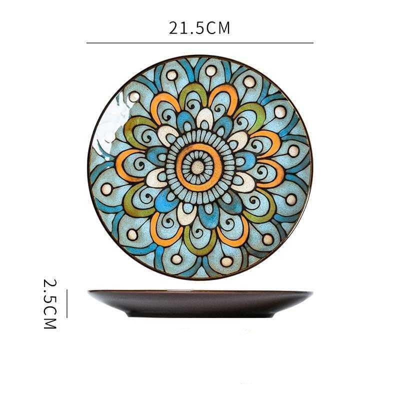 Hand-Painted Ceramic Plate