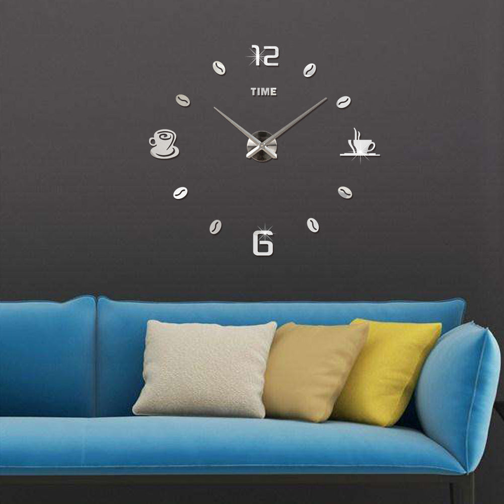 Oversized Mirror Wall Clock