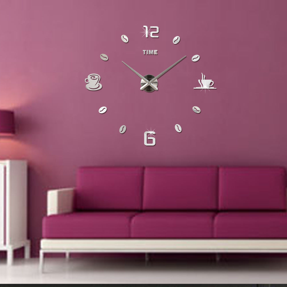 Oversized Mirror Wall Clock