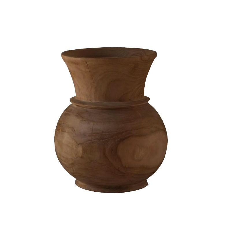 Retro Wooden Vase