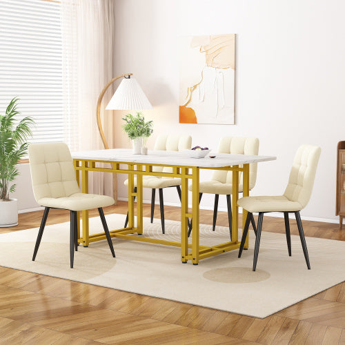 Metal Frame Dining Table