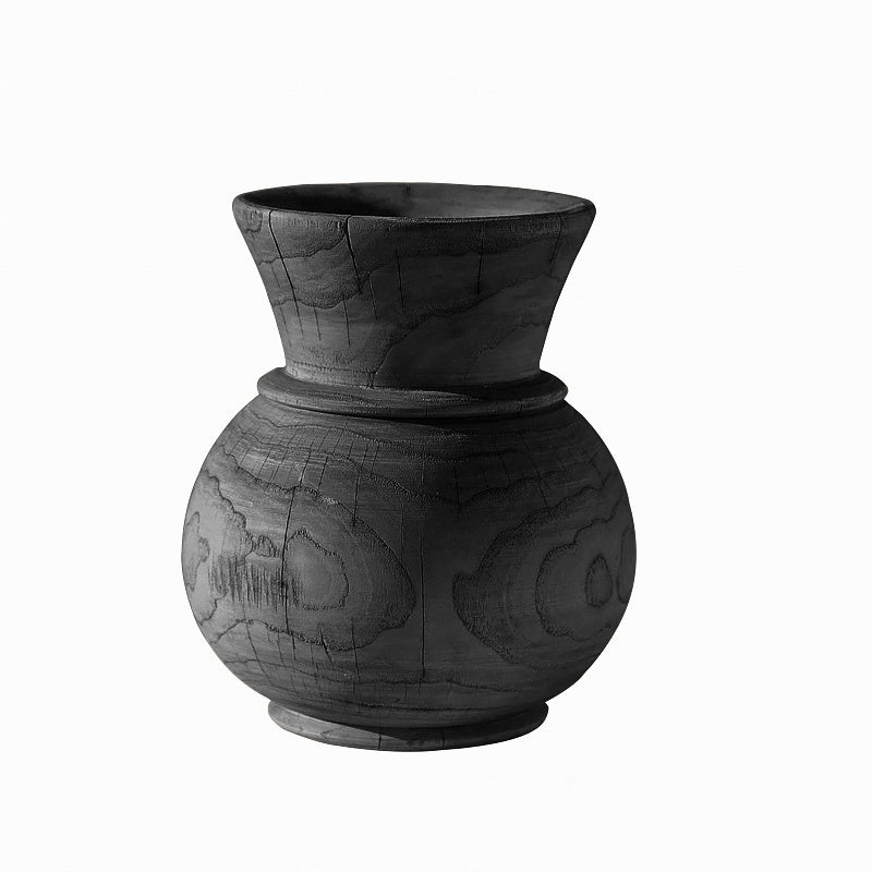 Retro Wooden Vase