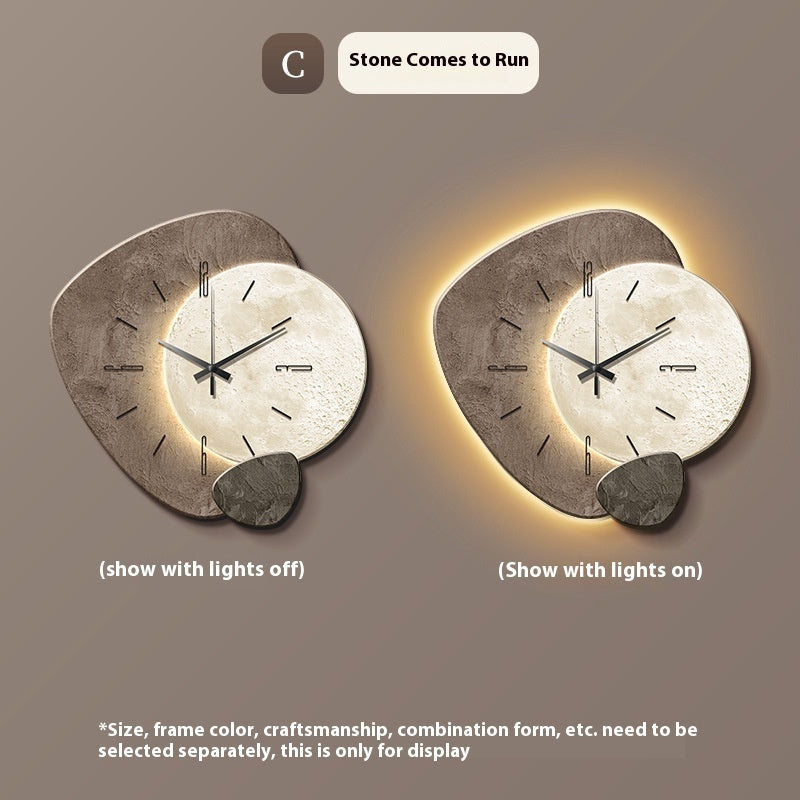 Lucky Stone Wall Clock