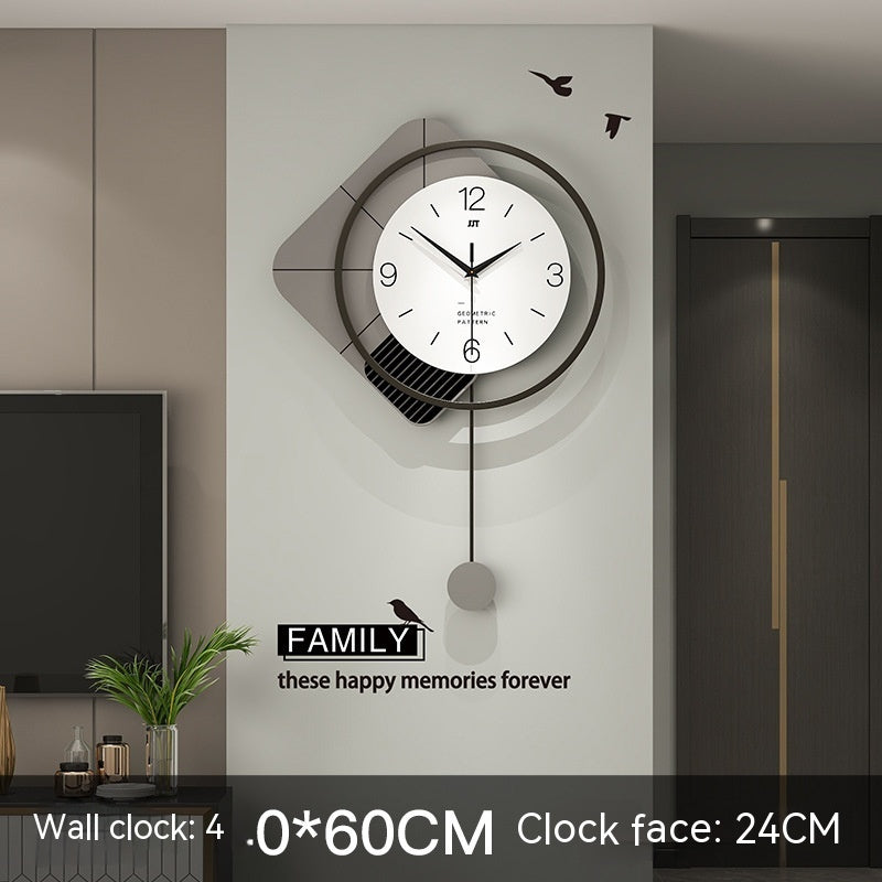 Light Luxury Iron Wall Clock